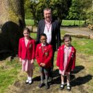 students with their teacher